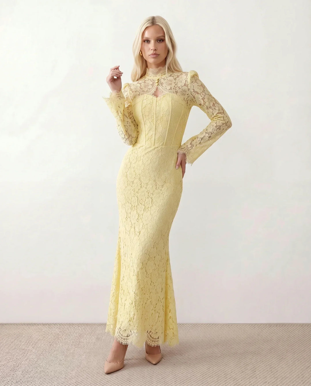 Kaia | Lace Mermaid Maxi Dress