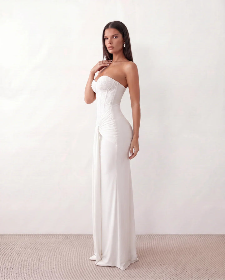 Ulrika | Strapless Sequined Maxi Dress