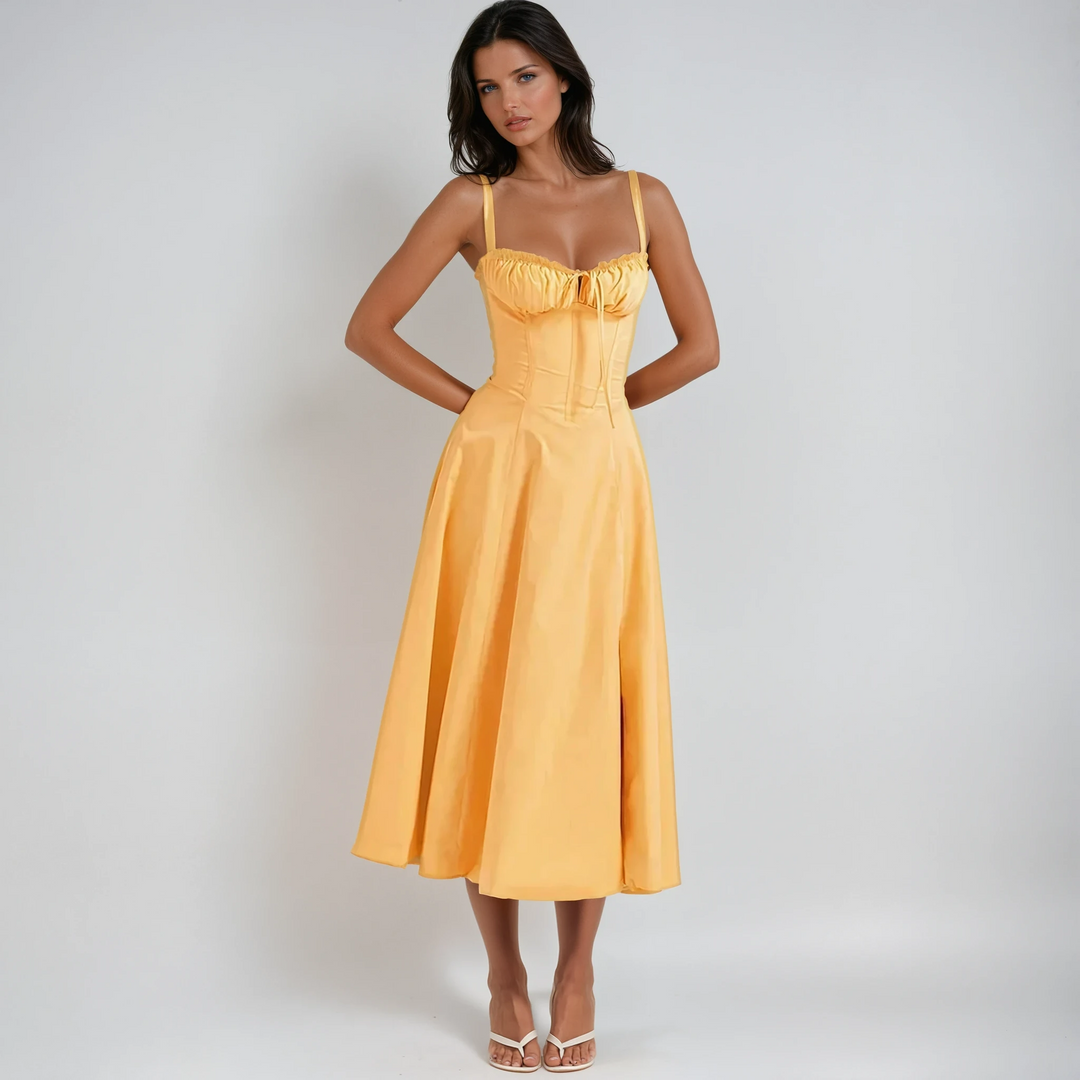 Catherine | Corset Midi Party Dress