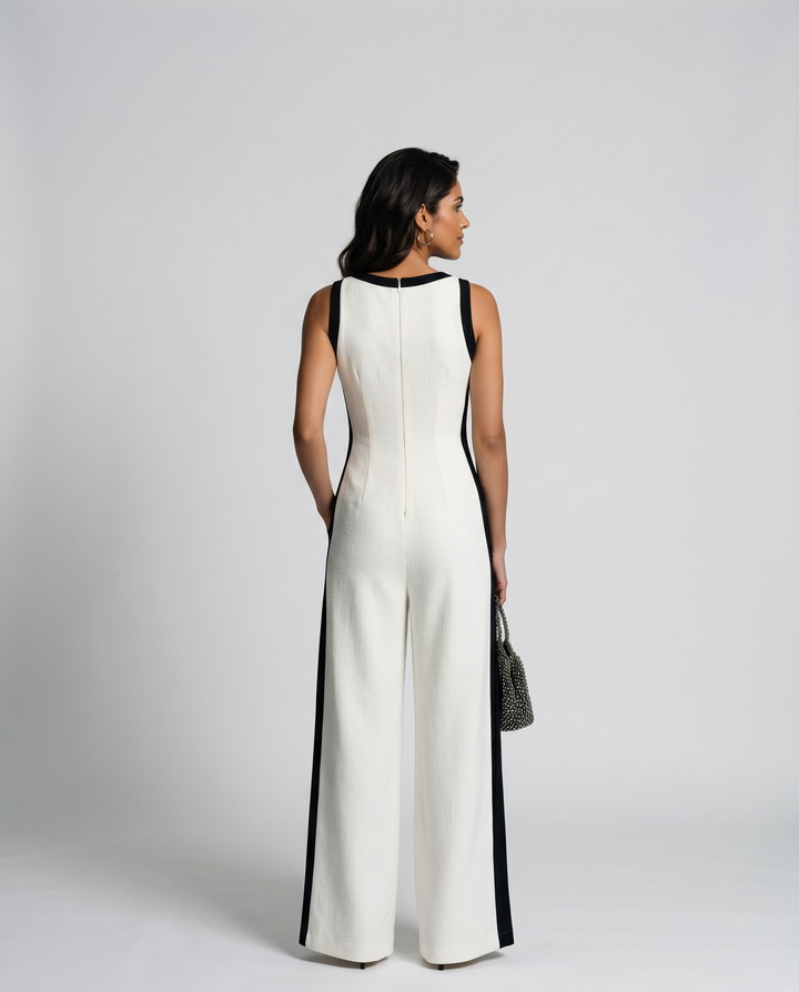 Michael | color Block Wide-Leg Jumpsuit