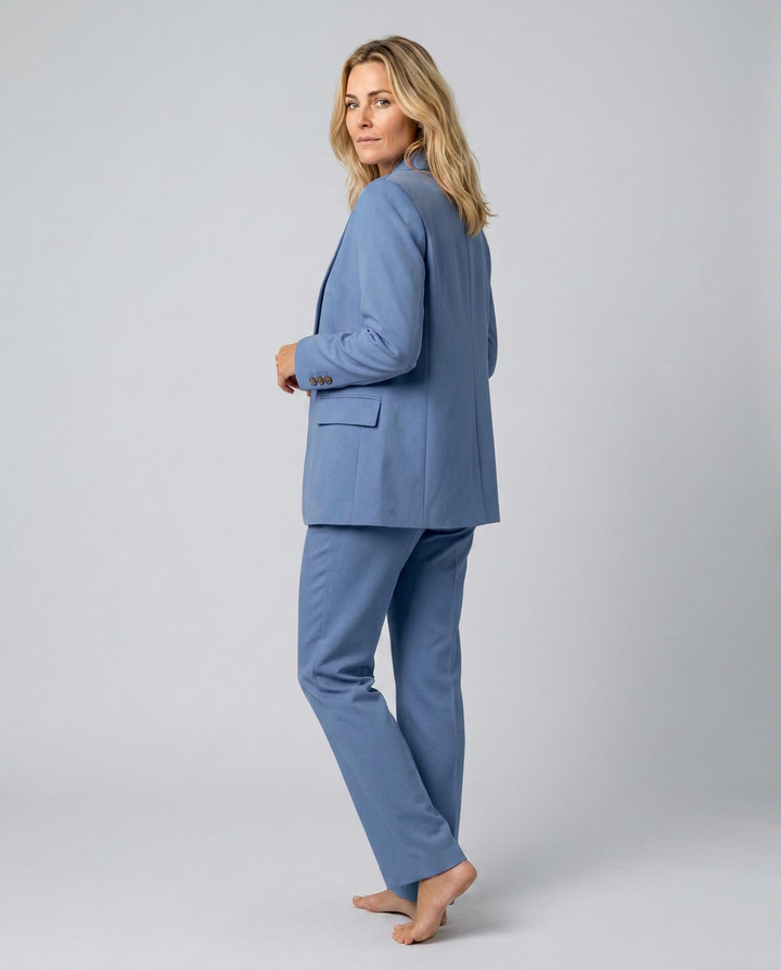 Elise | Blazer Set with Straight-Leg Pants