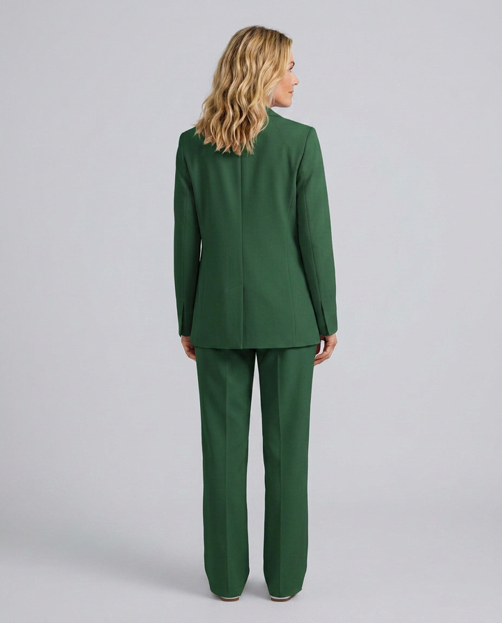 Elise | Blazer Set with Straight-Leg Pants