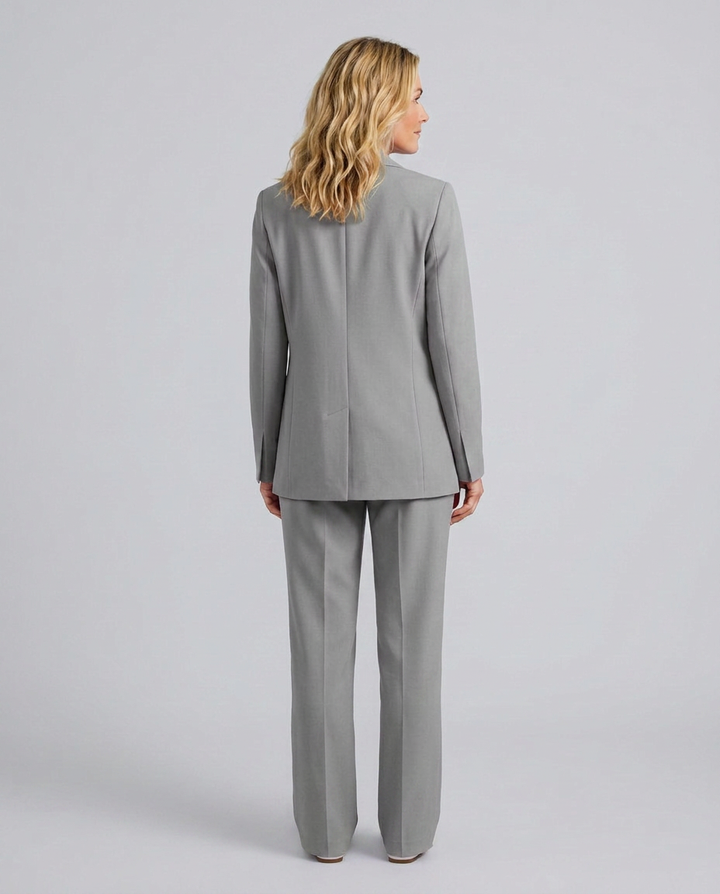 Elise | Blazer Set with Straight-Leg Pants