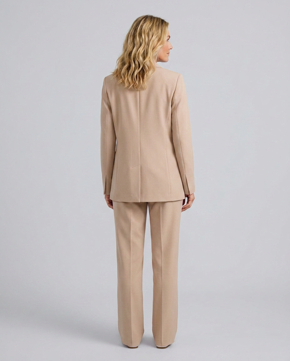 Elise | Blazer Set with Straight-Leg Pants