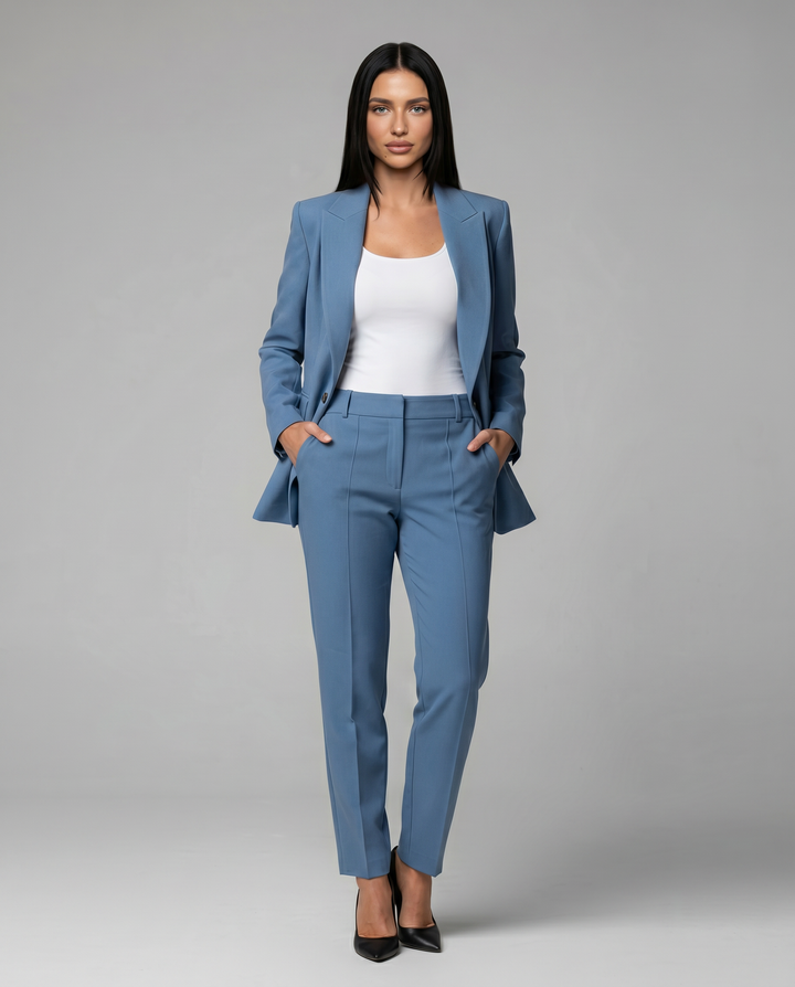 Kathleen | Blazer Set with Straight-Leg Pant