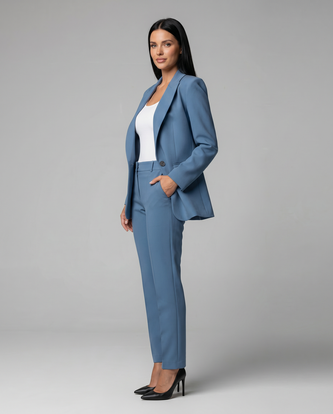 Kathleen | Blazer Set with Straight-Leg Pant