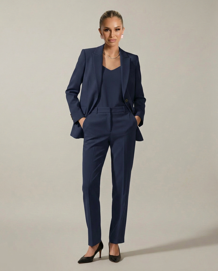 Luella | Blazer Set with Straight-Leg Pants