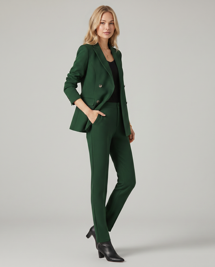 Geneva | Blazer Set with Straight-Leg Pants