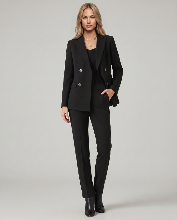Geneva | Blazer Set with Straight-Leg Pants