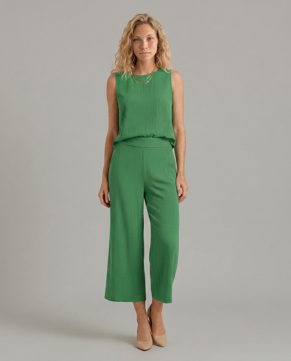 Katina | Two-Piece Set with Cropped Pants