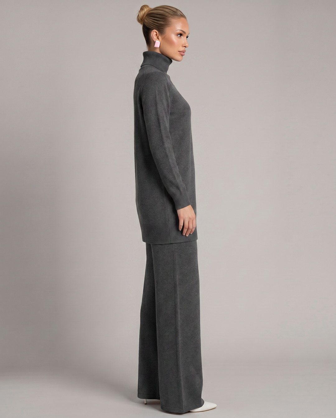 Harper | Knit Set with Wide-Leg Pants
