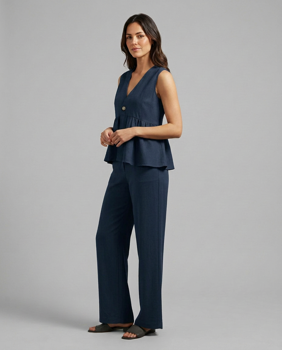 Elaine | Two-Piece Set with Wide Pants