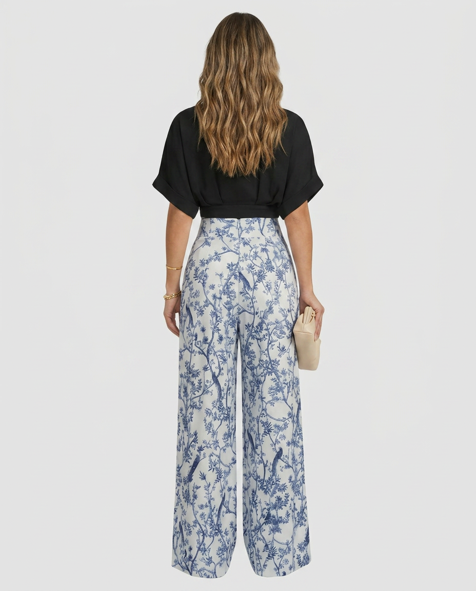 Irene | Two-Piece Set with Wide-Leg Pants