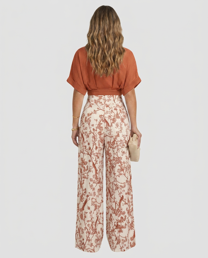 Irene | Two-Piece Set with Wide-Leg Pants