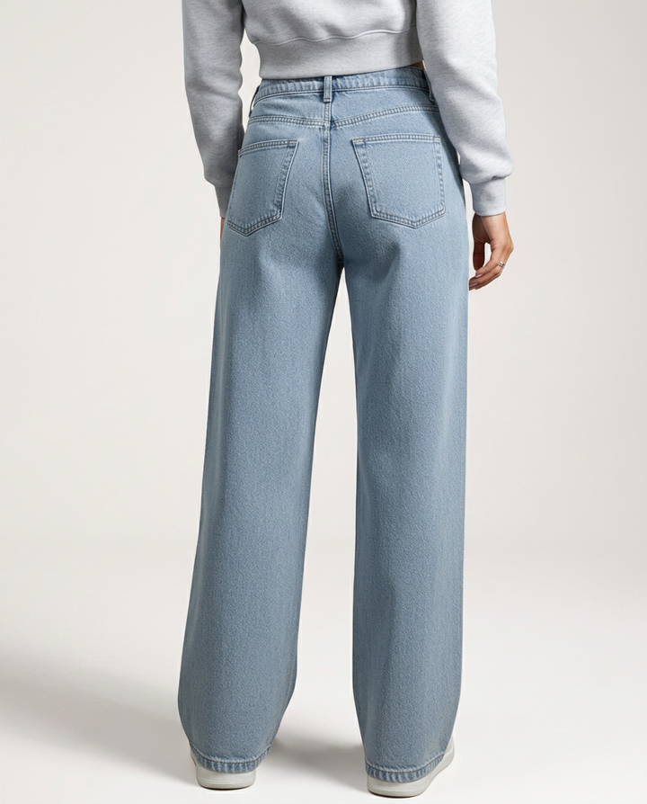 Tia | Wide-Leg Pants with Button Fly