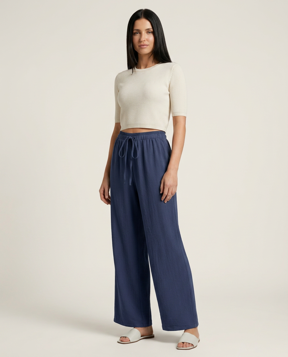 Candice | Wide-Leg Pants with Drawstring Waist