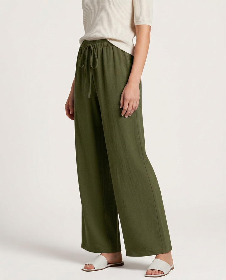 Candice | Wide-Leg Pants with Drawstring Waist