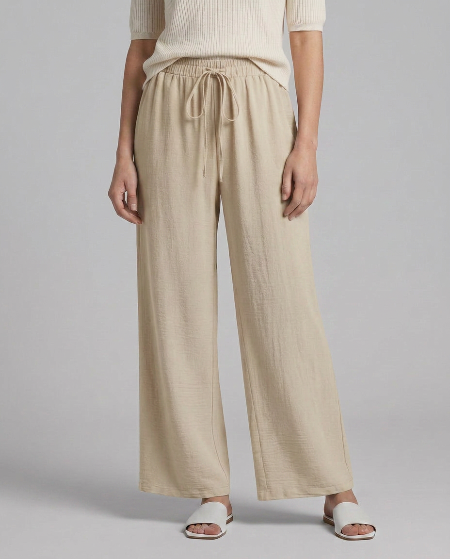 Candice | Wide-Leg Pants with Drawstring Waist