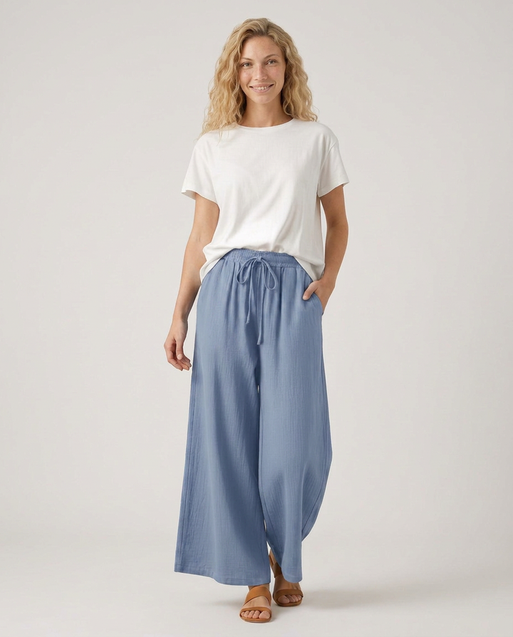 Gloria | Wide-Leg Pants with Drawstring