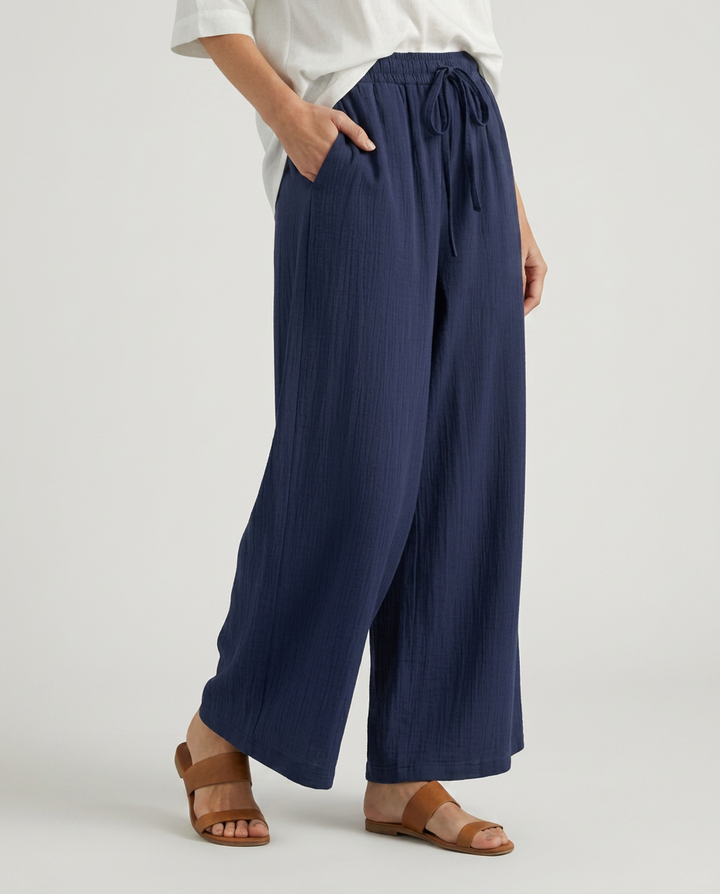 Gloria | Wide-Leg Pants with Drawstring