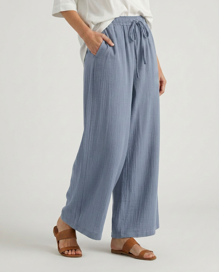 Gloria | Wide-Leg Pants with Drawstring