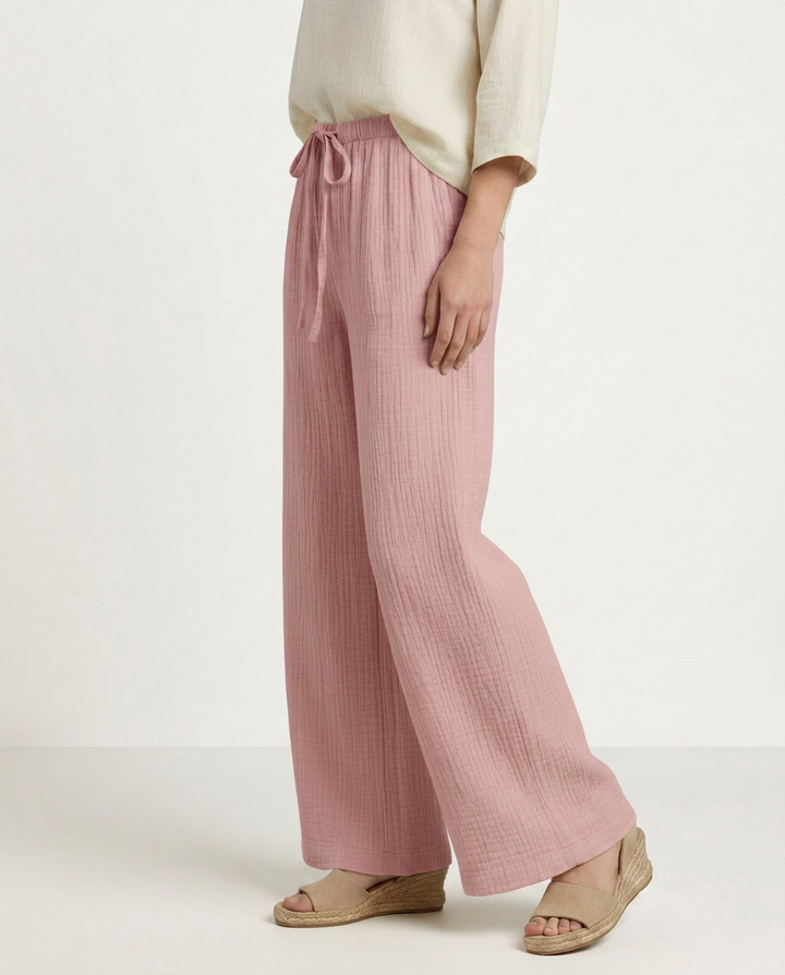 Tiffany | Wide-Leg Pants with Elastic Waist