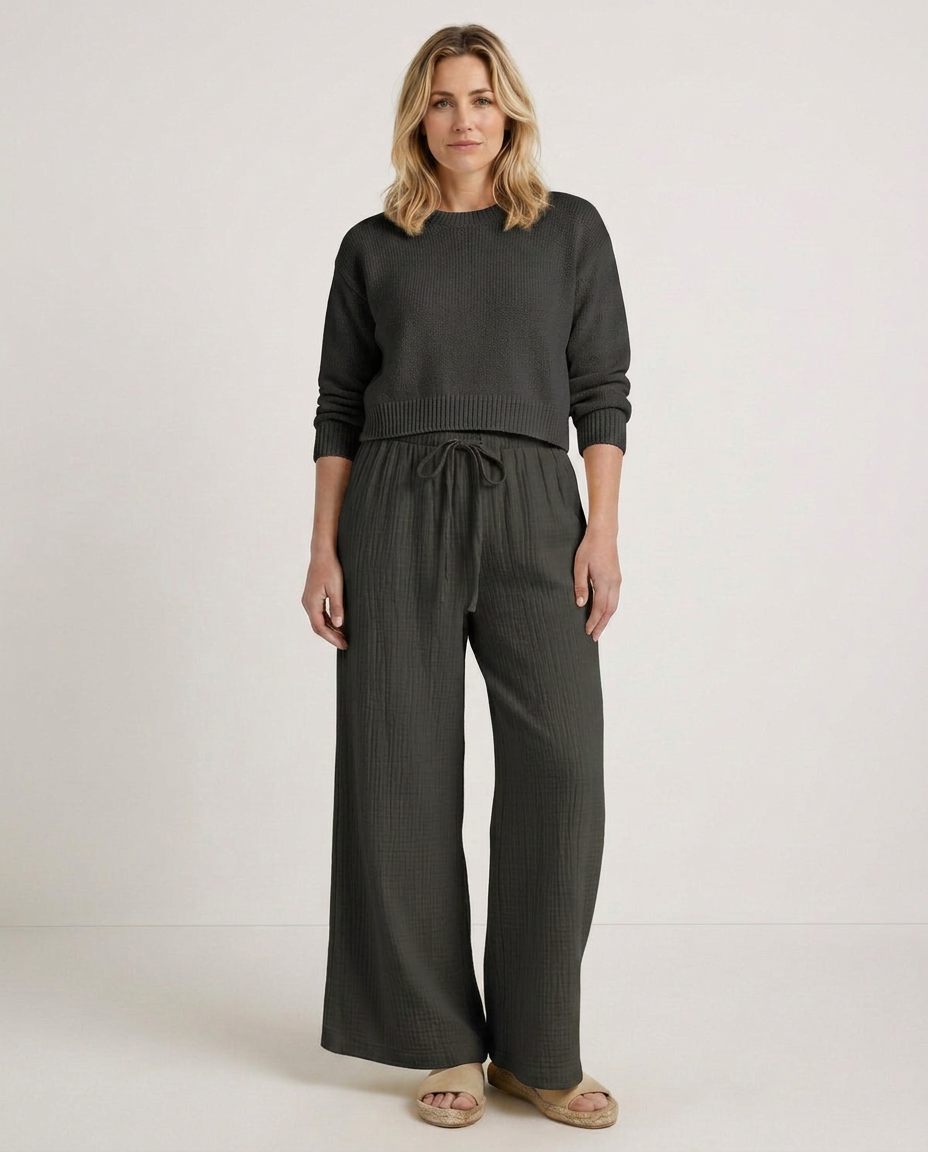 Tiffany | Wide-Leg Pants with Elastic Waist