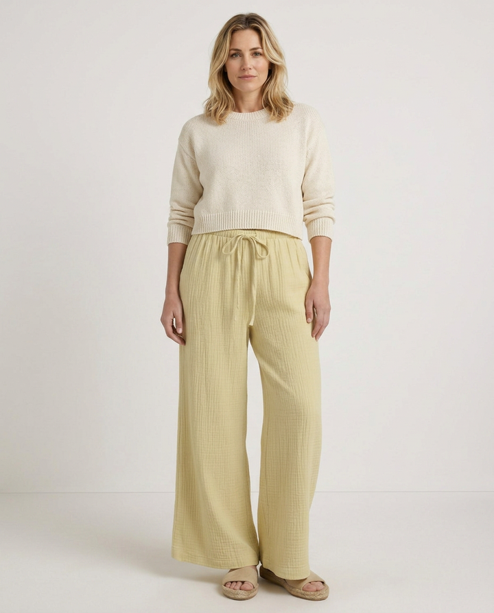 Tiffany | Wide-Leg Pants with Elastic Waist