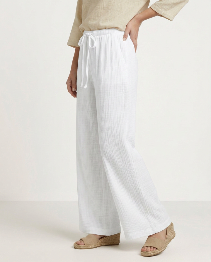 Tiffany | Wide-Leg Pants with Elastic Waist