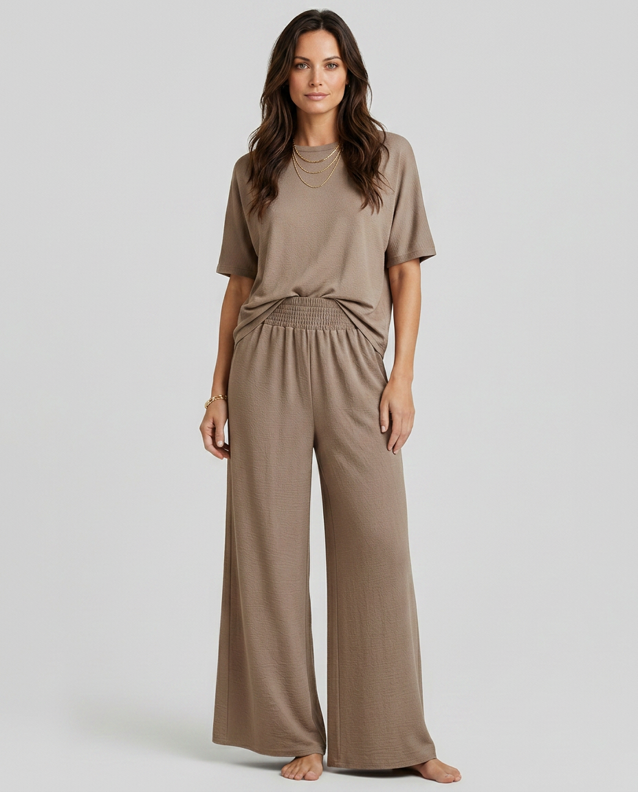 Kristin | Wide-Leg Pants with Elastic Waist