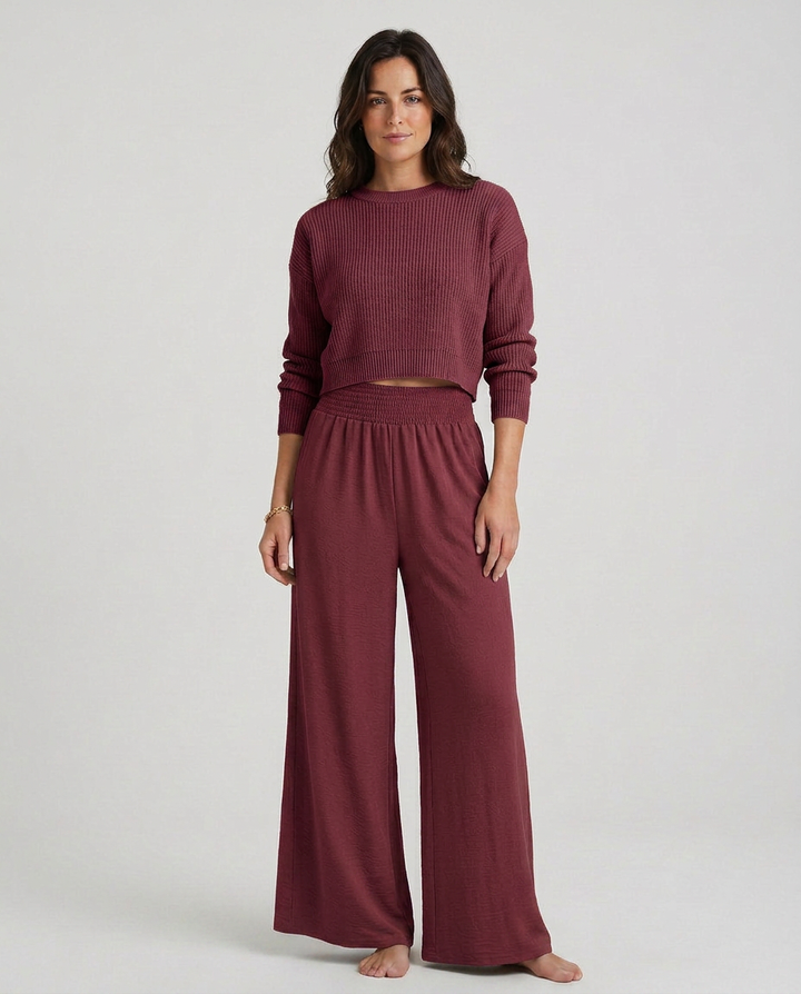 Kristin | Wide-Leg Pants with Elastic Waist