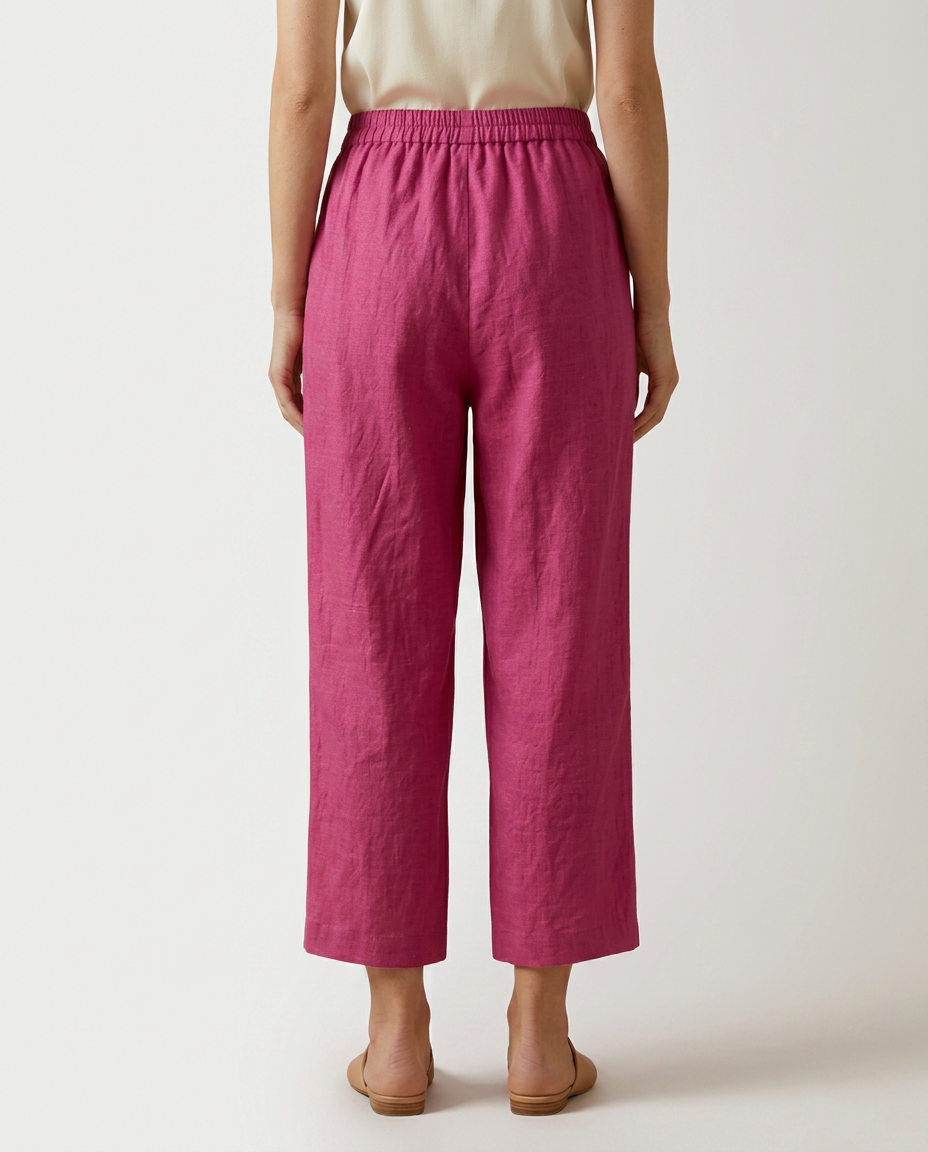 Janet | Wide Leg Pants with Elastic Waistband