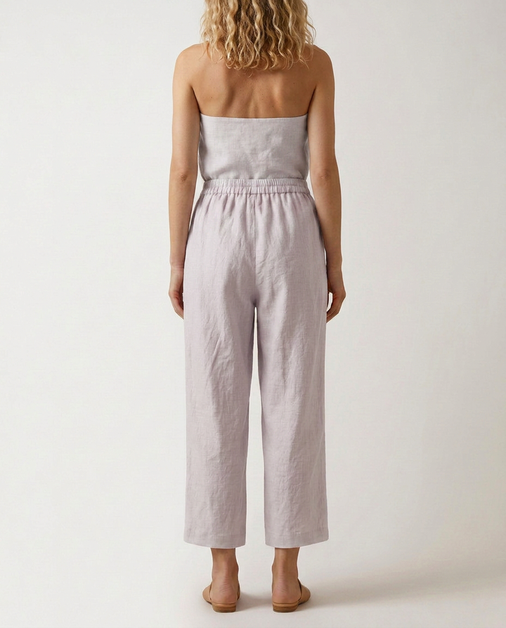 Janet | Wide Leg Pants with Elastic Waistband
