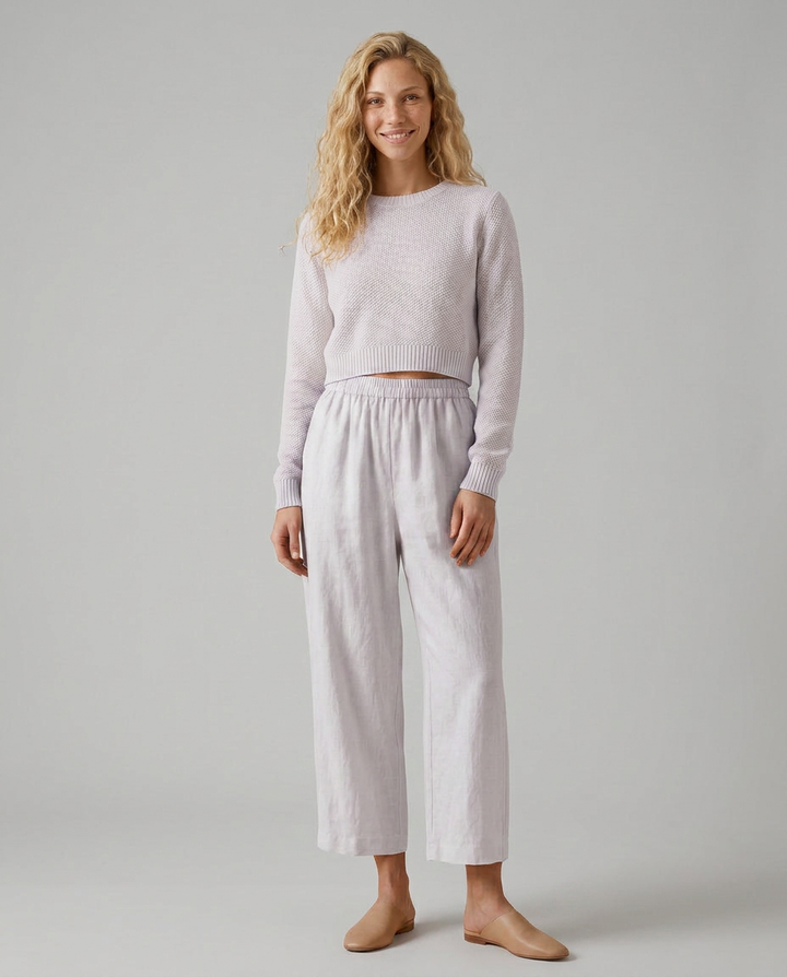 Janet | Wide Leg Pants with Elastic Waistband