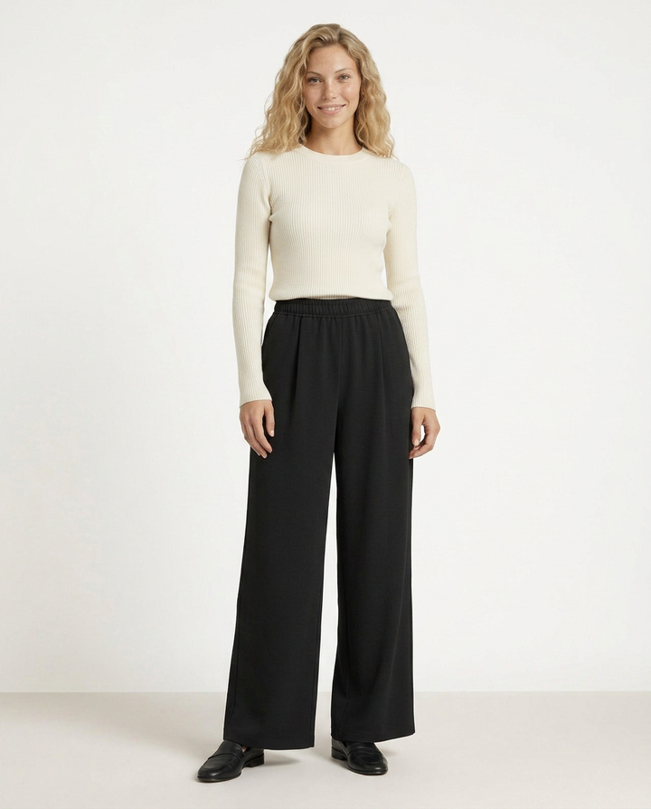 Haley | High Waist Wide Leg Pants