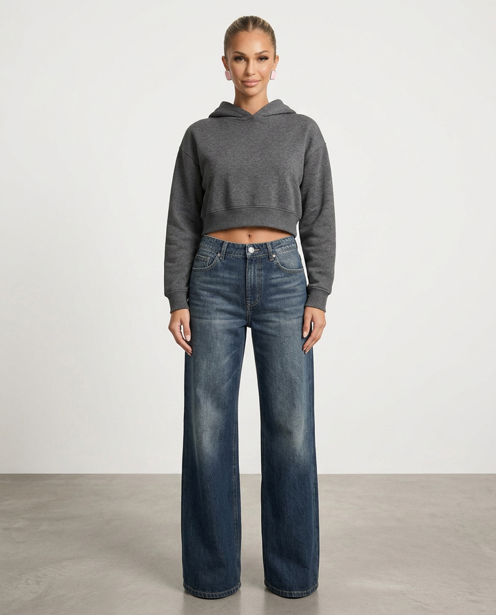 Adrian | Mid-Waist Wide-Leg Pants