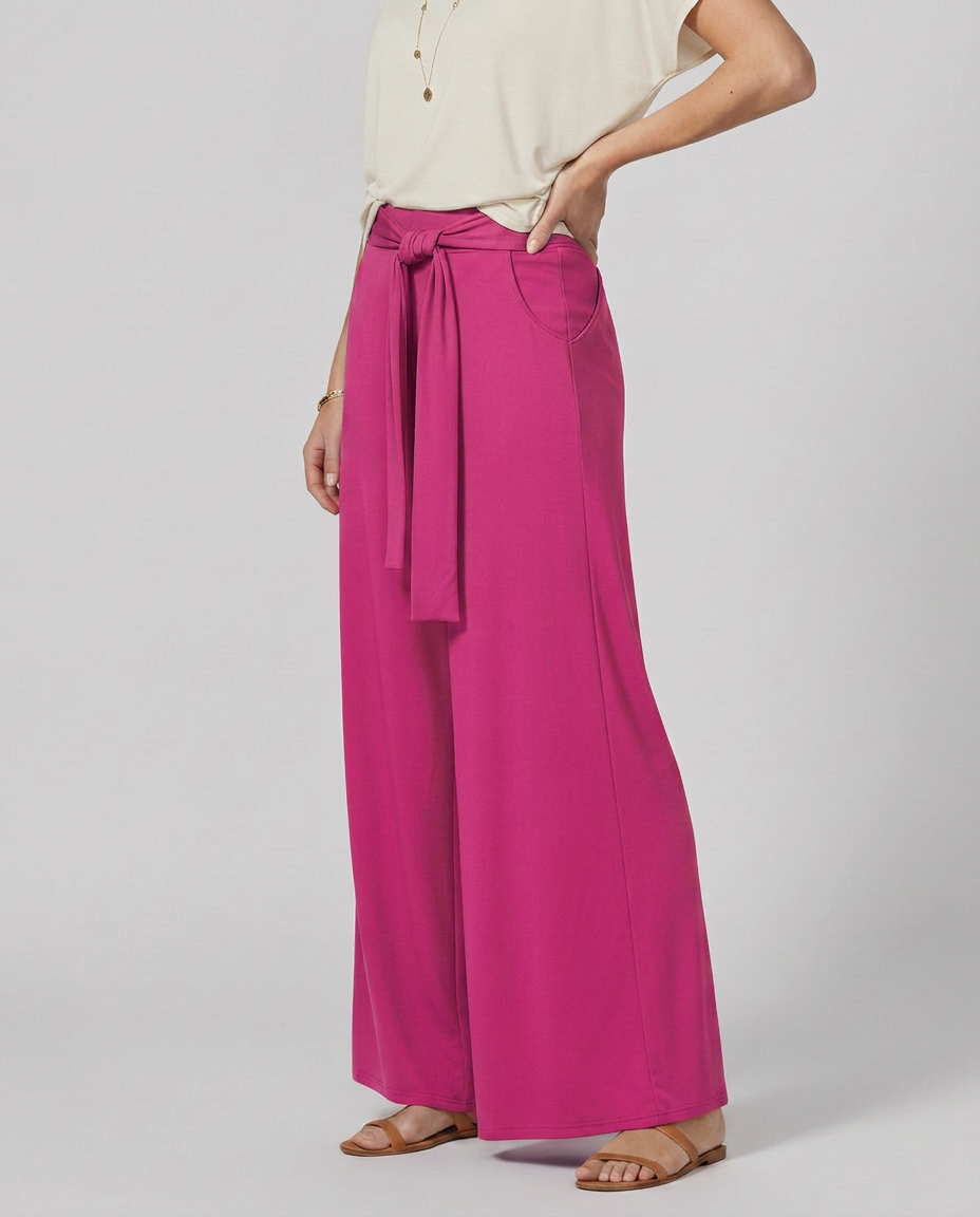 Polly | Tie-Waist Wide-Leg Pants