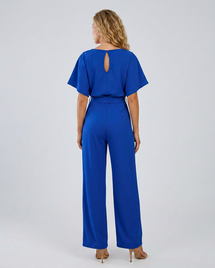 Arline | Jumpsuit with Tie Waist and Wide-Leg Pants