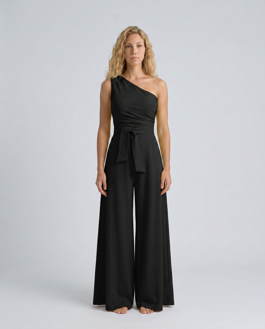 Ilene | One-Shoulder Jumpsuit with Wide-Leg Pants