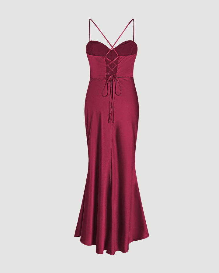 Evelina | Maxi Dress with Draped Bodice