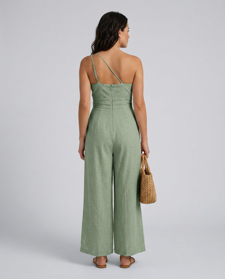 Rhoda | Backless Strap Jumpsuit with Wide-Leg Pants