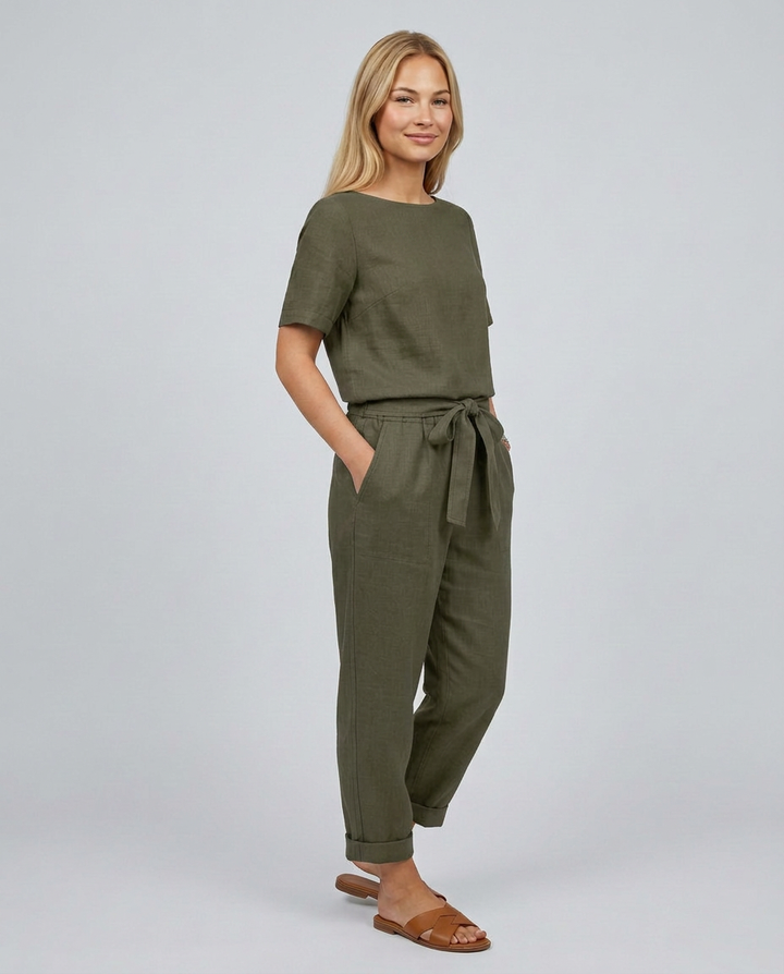 Mavis | Two-Piece Jumpsuit Set with Tapered Pants