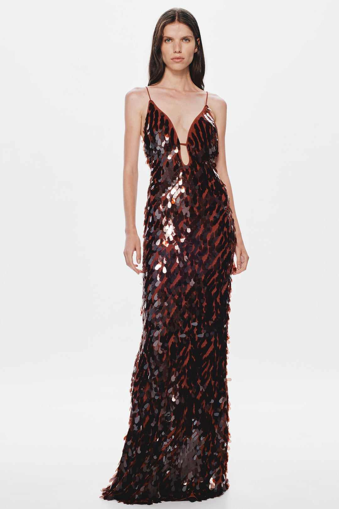 Kira | Sequin V-Neck Sleeveless Maxi Dress