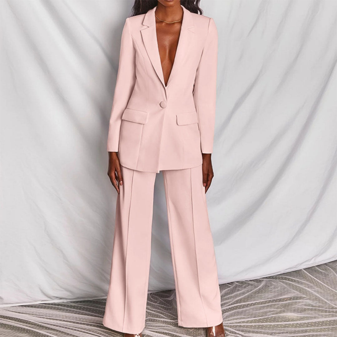 Nadia | Blazer &amp; Wide Leg Pant Co-ord Set