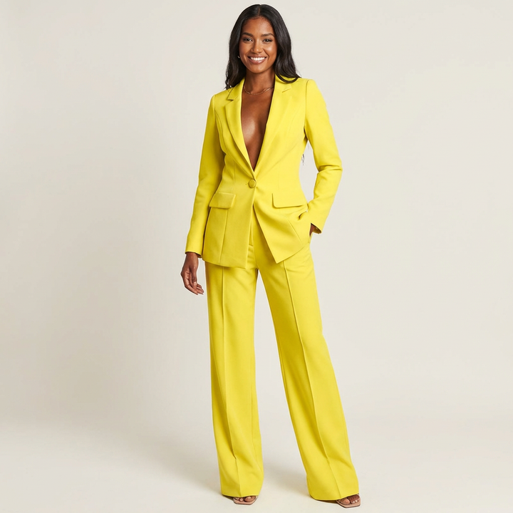 Nadia | Blazer &amp; Wide Leg Pant Co-ord Set