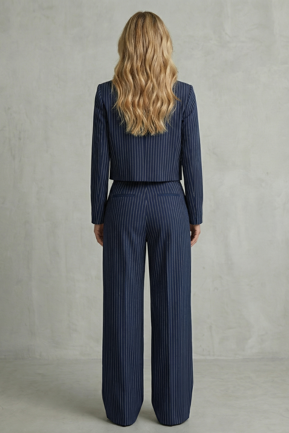 Stravelle | Striped Tailored Blazer &amp; Pant Two-Piece Set