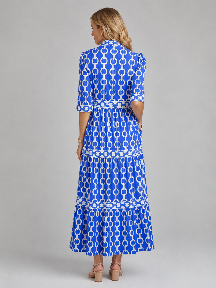 Blair | Chain Print Relaxed Midi Dress